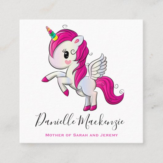 Mommy Play Date Playdate Business Calling Cards Quadratische Visitenkarte (Vorderseite)