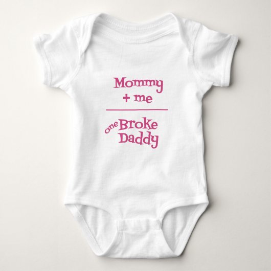 Mommy Plus Me Shirt (rosa) (Vorderseite)