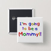 Mommy Primary Colors Button (Vorne & Hinten)