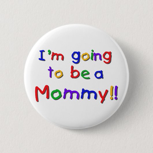Mommy Primary Colors Button (Vorderseite)
