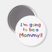 Mommy Primary Colors Magnet (Vorderseite/Rückseite)