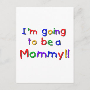 Mommy Primary Colors Postkarte