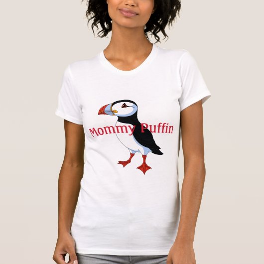 Mommy Puffin Tee Shirt (Vorderseite)