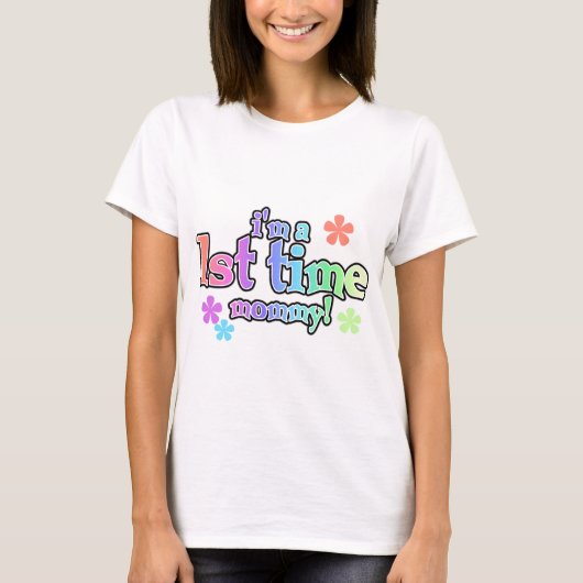 Mommy-Rainbow-T - Shirt und -Geschenke zum 1. Mal (Vorderseite)