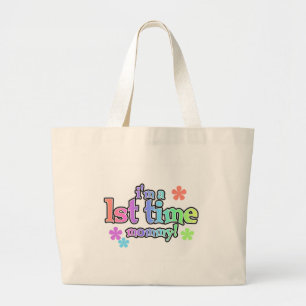 Mommy-Rainbow-T - Shirt und -Geschenke zum 1. Mal Jumbo Stoffbeutel