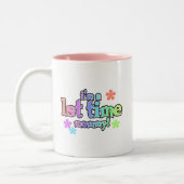Mommy-Rainbow-T - Shirt und -Geschenke zum 1. Mal Zweifarbige Tasse (Links)