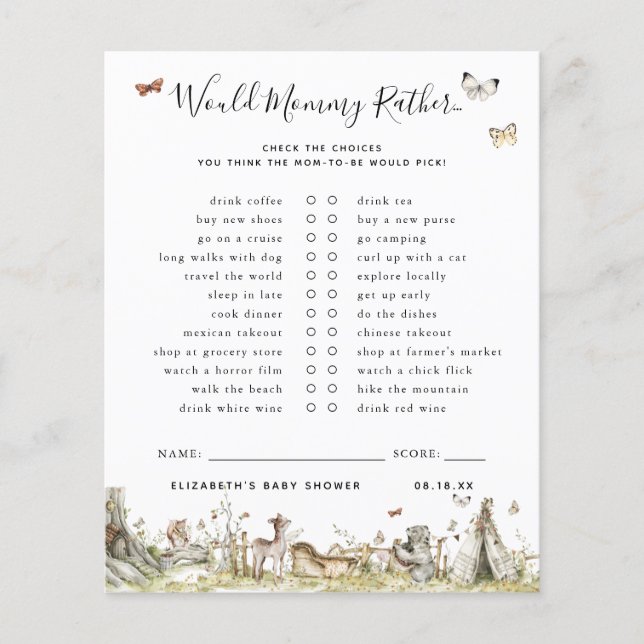 Mommy Rather | Baby Showspiel (Vorderseite)