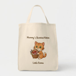 Mommy’s Sweetest Kitten: Whimsical Kids' Tote Bag Tragetasche
