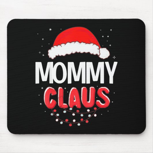 Mommy Santa Claus Christmas Matching Costume  Mousepad (Vorne)