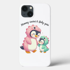 Mommy-Saurus & Baby-Guin Phone Case