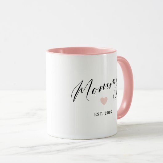 Mommy Script Etablierte Mama Geschenk Tasse (VorderseiteRechts)