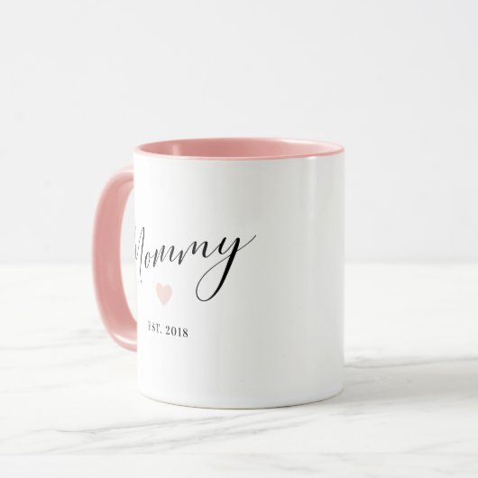 Mommy Script Etablierte Mama Geschenk Tasse (Vorderseite Links)