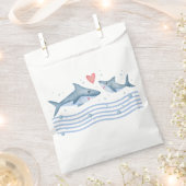 Mommy Shark and Baby Shark Baby Showbücher Geschenktütchen (Ausgeschnitten)