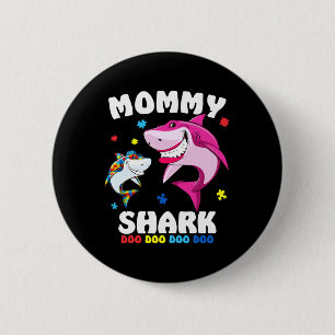 Mommy Shark Autism Awareness Gift - von Button