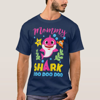 Mommy Shark Geschenk Niedliches Baby Shark Family T-Shirt