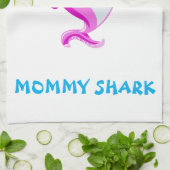Mommy Shark Geschirrtuch (Gefaltet)