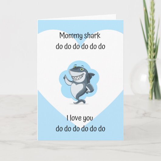 Mommy Shark Grußkarte Karte (Vorderseite)