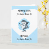 Mommy Shark Grußkarte Karte (Gelbe Blume)
