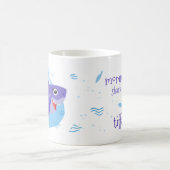 Mommy Shark - Lila Kaffeetasse (Mittel)