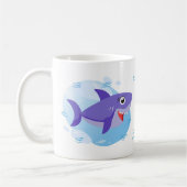 Mommy Shark - Lila Kaffeetasse (Links)
