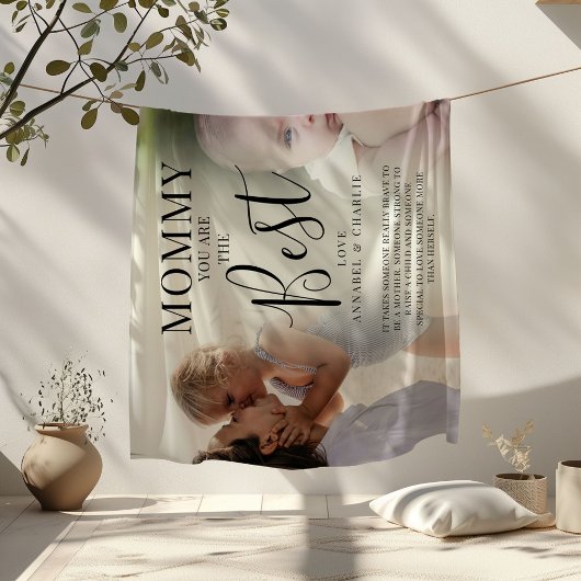 "MOMMY" Sie sind die besten Fotos Name & Quote Fleecedecke