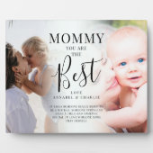 "MOMMY" Sie sind die besten Fotos Name & Quote Fotoplatte (Vorderseite)