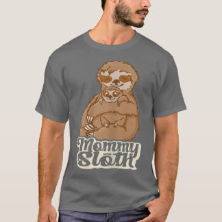 Mommy Sloth Niedliche Mama Matching Family T-Shirt
