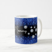 Mommy Sparkling Glitzer Coffee Cup Kaffeetasse (VorderseiteRechts)