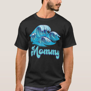 Mommy Surf Geburtstag Beach Thema Familie Matching T-Shirt