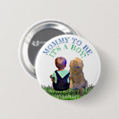 Mommy to be Baby Shower Button (Vorne & Hinten)