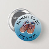 Mommy to be Baby Shower Button (Vorne & Hinten)
