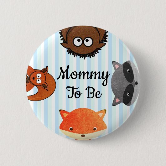 Mommy to be Baby Shower Button (Vorderseite)