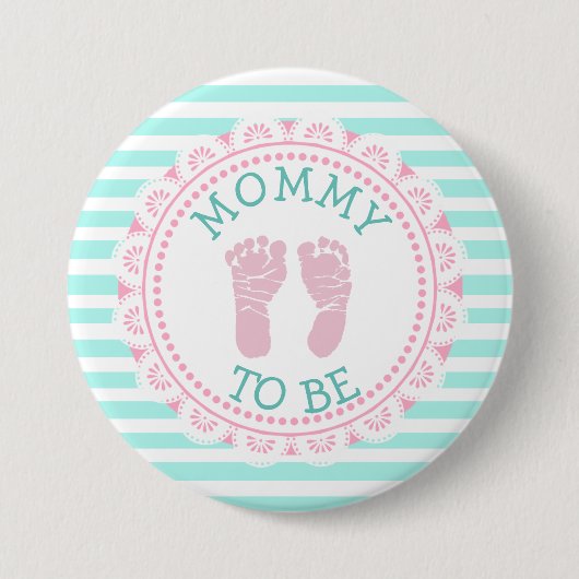 Mommy to Be Baby Shower Button (Vorderseite)