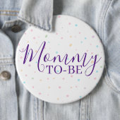 Mommy-to-Be Baby Sprinkle Pastel Confetti Button (Beispiel)