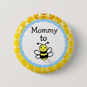 Mommy to be Boy's Baby Shower Button