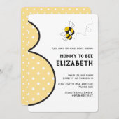 Mommy to be bumblebee Baby Dusche Einladung (Vorne/Hinten)