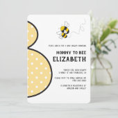 Mommy to be bumblebee Baby Dusche Einladung (Stehend Vorderseite)