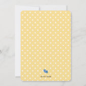 Mommy to be bumblebee Baby Dusche Einladung (Rückseite)