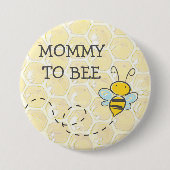 Mommy to be Bumblebee Baby Shower Button (Vorderseite)