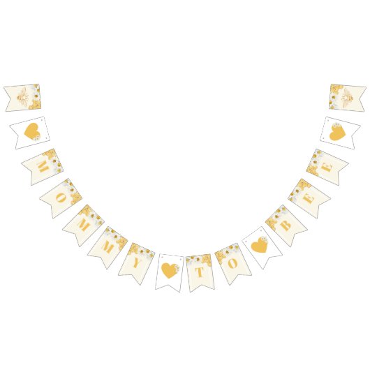 Mommy to be Bumblebee Honey Baby Dusche Sprinkle Wimpelkette (Alle)