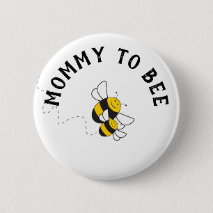 Mommy to be button for bumblebee baby dusche