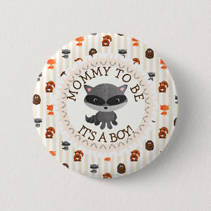 Mommy to be Button Woodland aninmal Thema