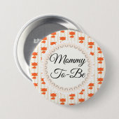 Mommy to be Button Woodlands Theme (Vorne & Hinten)