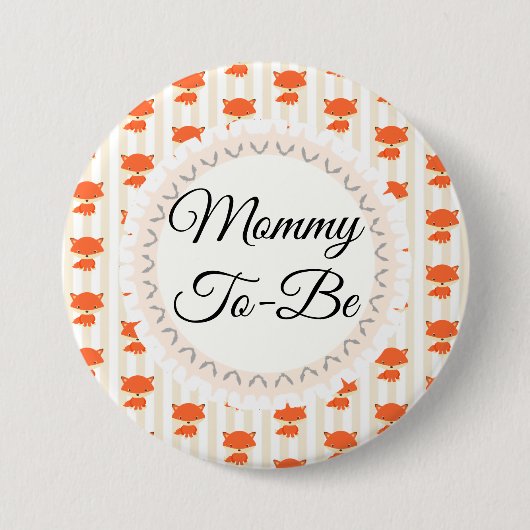 Mommy to be Button Woodlands Theme (Vorderseite)