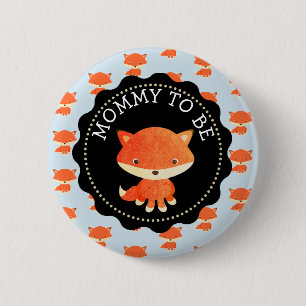 Mommy to be Button Woodlands Theme