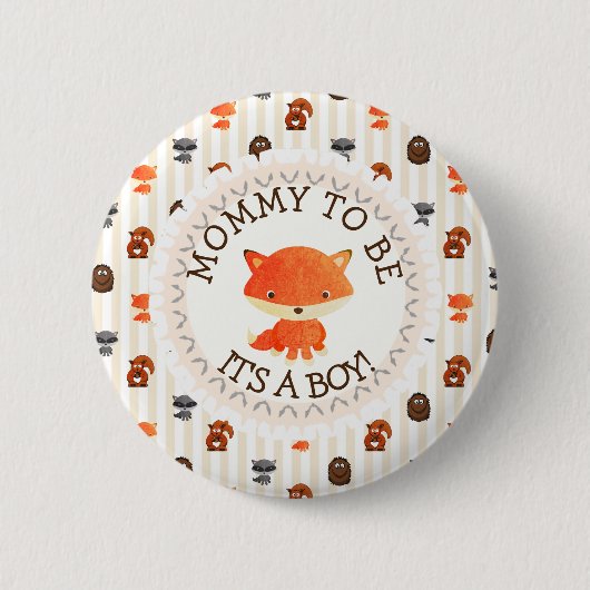 Mommy to be Button Woodlands Theme (Vorderseite)