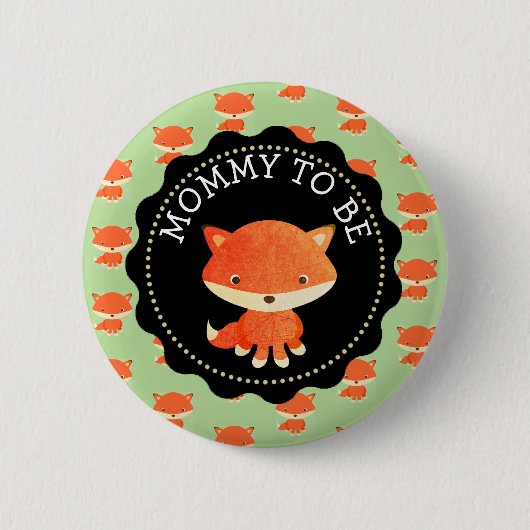 Mommy to be Button Woodlands Theme (Vorderseite)