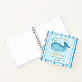 Mommy To Be Cute Whale Baby Shower Guest Book Notizblock