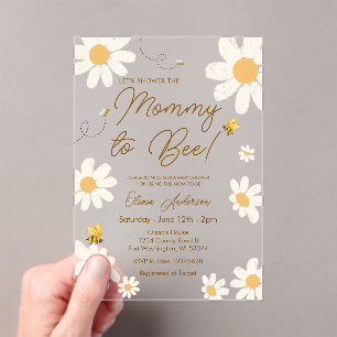 Mommy to be Daisy Akryllic Einladung