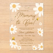 Mommy to be Daisy Akryllic Einladung (Vorderseite)